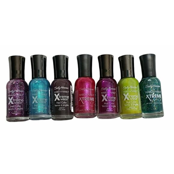 Sally Hansen Hard As Nails HAN Xtreme Wear Nail Polish Shiny Glittery & Solid - Picture 2 of 3